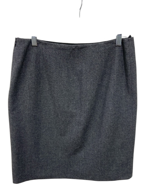 Prada Size 44 Gray Wool Pencil Skirt Gray / 44