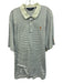 Polo Golf Size XL White & Blue Cotton Striped Polo Men's Short Sleeve White & Blue / XL