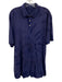 B Draddy Size XL Blue Cotton All Over Print Polo Men's Short Sleeve Blue / XL