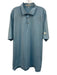Peter Millar Size XL Blue & Green Polyester Striped Polo Men's Short Sleeve Blue & Green / XL