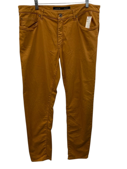 Teleria Size 38 Brown Cotton Zip Fly Men's Pants Brown / 38