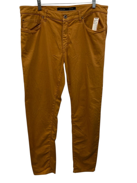 Teleria Size 38 Brown Cotton Zip Fly Men's Pants Brown / 38