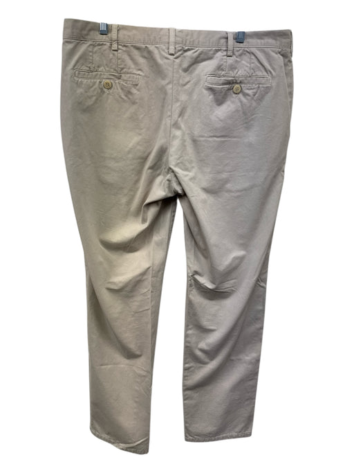 De Corato Size Est 36 Beige Cotton Solid Khakis Men's Pants Beige / Est 36