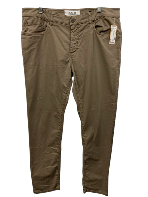 Teleria Size 40 Beige Cotton Zip Fly Men's Pants Beige / 40