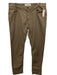 Teleria Size 40 Beige Cotton Zip Fly Men's Pants Beige / 40