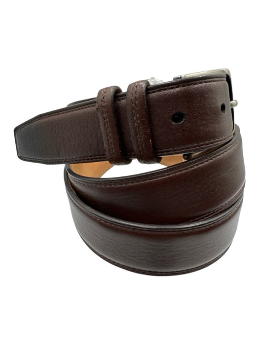 Mezlan Brown Leather Men's Belt Brown