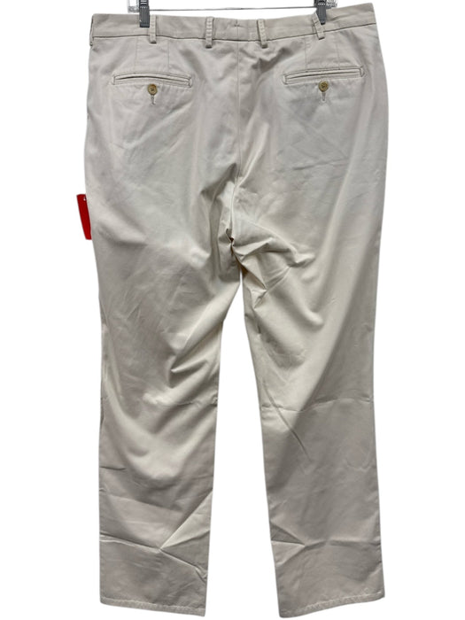 Peter Millar Size 38 Beige Cotton Solid Khakis Men's Pants Beige / 38