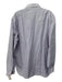 Kiton Size Est XL Purple & White Cotton Striped Button Up Long Sleeve Shirt Purple & White / Est XL