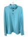 B Brady Size XL Light blue Cotton Blend Solid Polo Men's Long Sleeve Shirt Light blue / XL