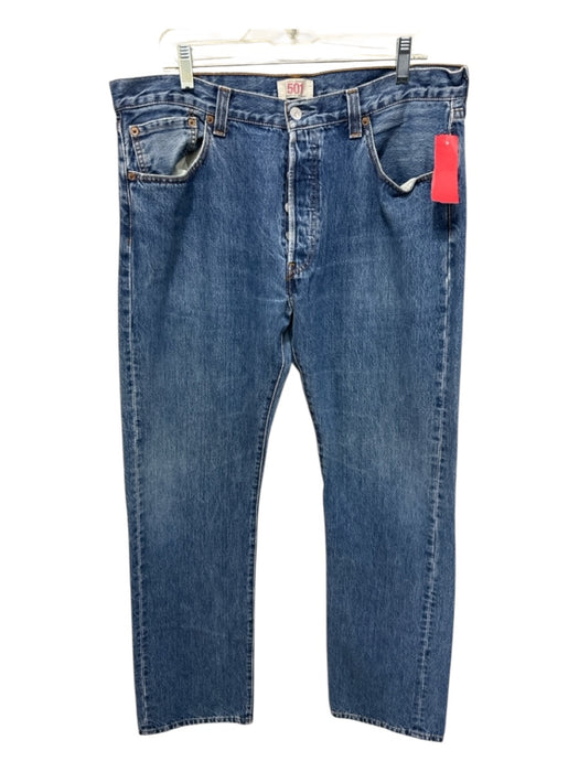 Levis Size 35 med light wash Cotton Blend Solid Jean Men's Pants med light wash / 35