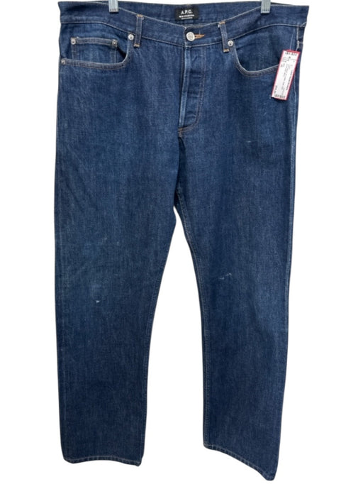 APC Size 36 Dark Wash Cotton Solid Jean Men's Pants Dark Wash / 36