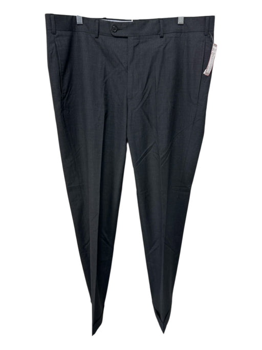 Sid Mashburn Size 38 Dark Gray Wool Solid Dress Men's Pants Dark Gray / 38