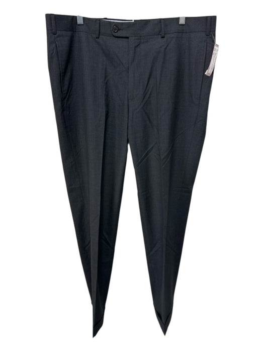 Sid Mashburn Size 38 Dark Gray Wool Solid Dress Men's Pants Dark Gray / 38