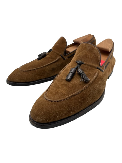 Di Bianco Shoe Size 13 Brown Suede Tassel loafer Men's Shoes Brown / 13
