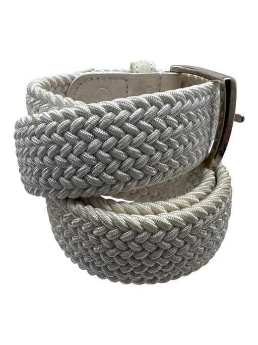 Tincati AS IS White Woven Men's Belt White
