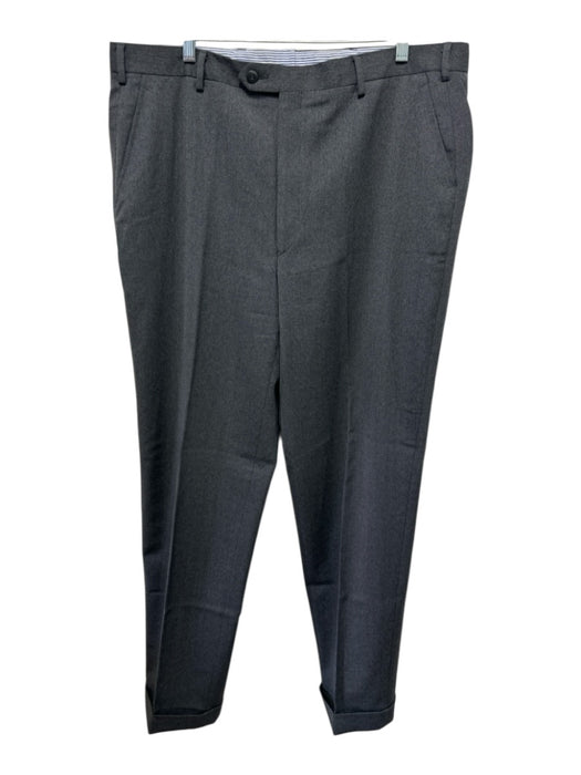 Peter Millar Size 38 Gray Tencel Blend Solid Zip Fly Men's Pants Gray / 38