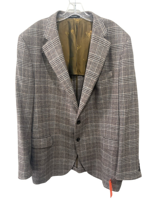 Miller Brothers Brown & Multi Wool Plaid 2 Button Men's Blazer Brown & Multi / 48