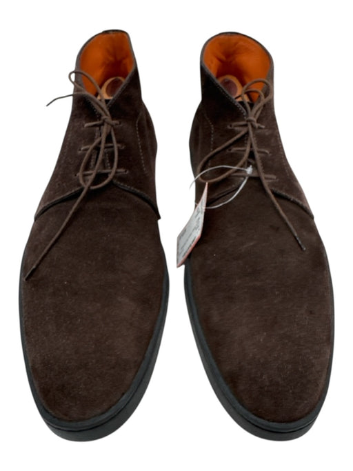 Santoni Shoe Size 13 AS IS Brown Suede Solid Men's Shoes Brown / 13