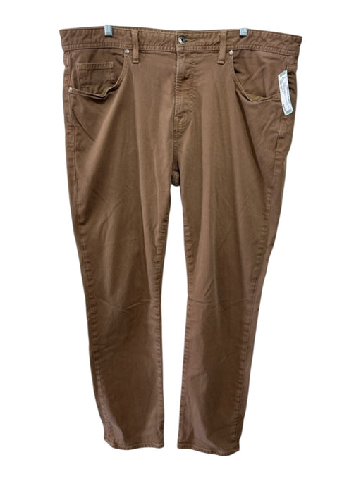 Johnnie O Size 38 Brown Rayon & Cotton Zip Fly Men's Pants Brown / 38