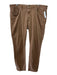 Johnnie O Size 38 Brown Rayon & Cotton Zip Fly Men's Pants Brown / 38
