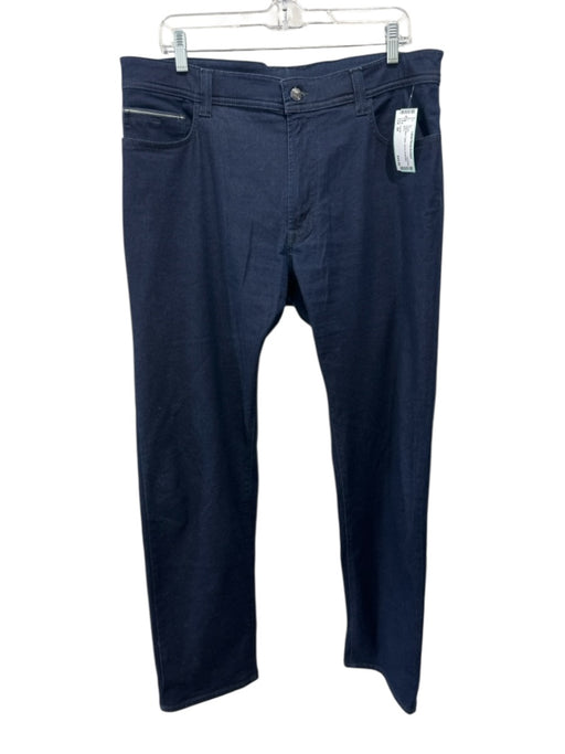 Canali Size 54 Dark Blue Cotton Zip Fly Men's Pants Dark Blue / 54