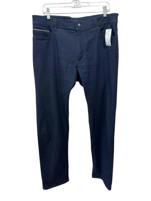 Canali Size 54 Dark Blue Cotton Zip Fly Men's Pants Dark Blue / 54