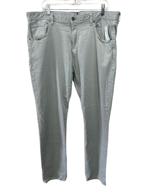 Johnnie O Size 40 Light Gray Rayon & Cotton Zip Fly Men's Pants Light Gray / 40