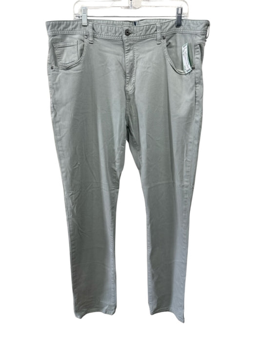 Johnnie O Size 40 Light Gray Rayon & Cotton Zip Fly Men's Pants Light Gray / 40