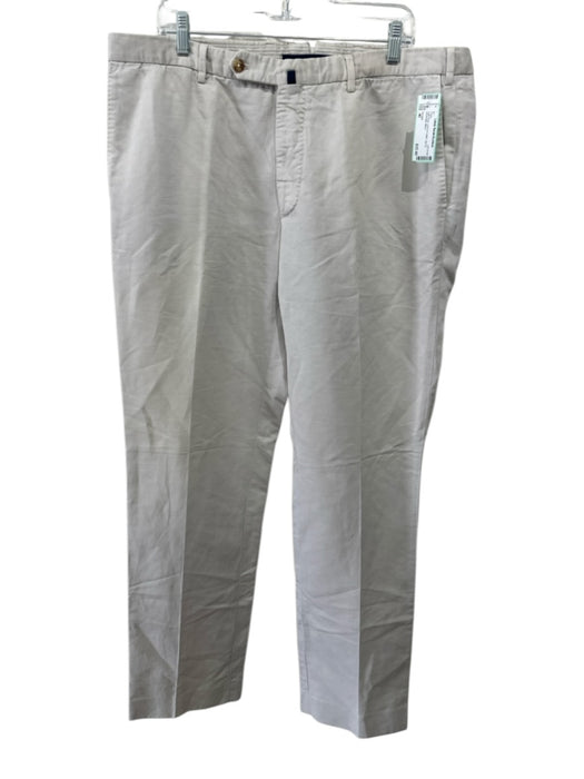 Incotex Size 40 Light Gray Linen & Cotton Zip Fly Men's Pants Light Gray / 40