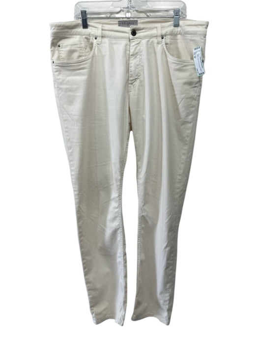 Teleria Size 38 White Cotton Zip Fly Men's Pants White / 38