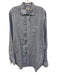 Hamilton Size XXL Blue & White Linen Gingham Button Down Men's Long Sleeve Shirt Blue & White / XXL