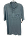 B Draddy Size XXL Blue & Multi Cotton Striped Polo Men's Short Sleeve Blue & Multi / XXL