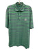 Peter Millar Size XL Green & Multi Polyester Polo Men's Short Sleeve Green & Multi / XL