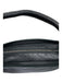 Bottega Veneta Black Leather Wrapped Handle Side Rings Zipper Closure Bag Black