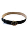 Gucci Black Leather Logo Gold Hardware Interlocking Gs Belts Black / 80-32