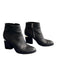 Alexander Wang Shoe Size 38.5 Black Leather Pointed Toe Side Zip Booties Black / 38.5