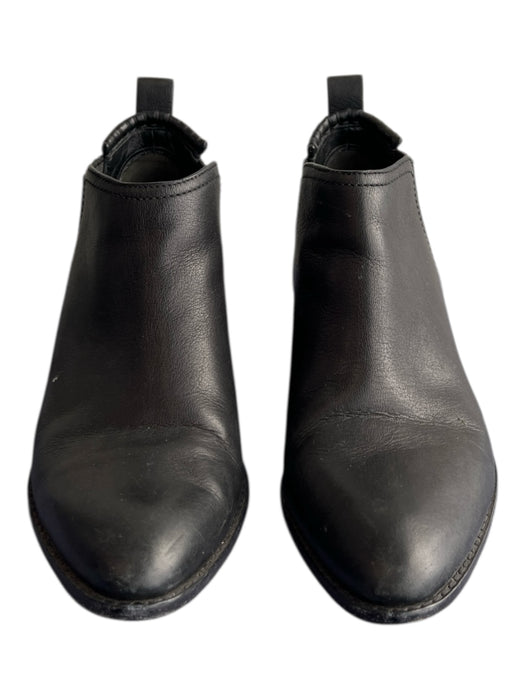 Alexander Wang Shoe Size 38 Black Leather Pointed Toe Stretch Panels Booties Black / 38
