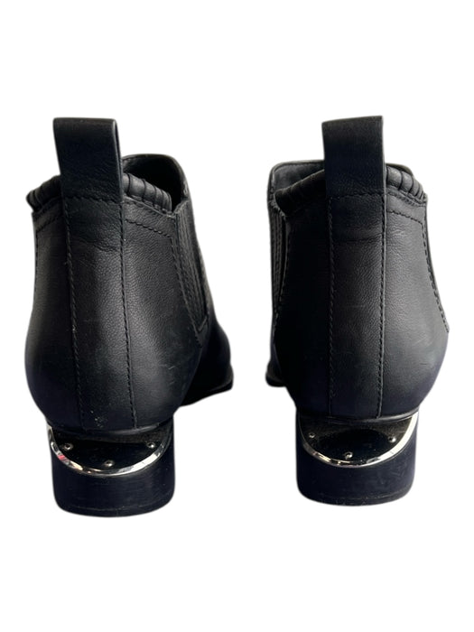Alexander Wang Shoe Size 38 Black Leather Pointed Toe Stretch Panels Booties Black / 38