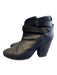 Rag & Bone Shoe Size 38 Black Leather Almond Toe Above Ankle Cuban Heel Booties Black / 38