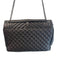 Saint Laurent Gunmetal Leather Silvertone hardware Logo chain link strap Bag Gunmetal / Medium