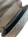 Saint Laurent Gunmetal Leather Silvertone hardware Logo chain link strap Bag Gunmetal / Medium