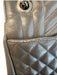 Saint Laurent Gunmetal Leather Silvertone hardware Logo chain link strap Bag Gunmetal / Medium
