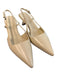 Vince Shoe Size 39 Bone Leather Pointed Toe Slingback Buckle Shoes Bone / 39