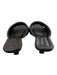 Vince Shoe Size 8 Black Leather Pillowed Square Toe Open Toe & Heel Shoes Black / 8