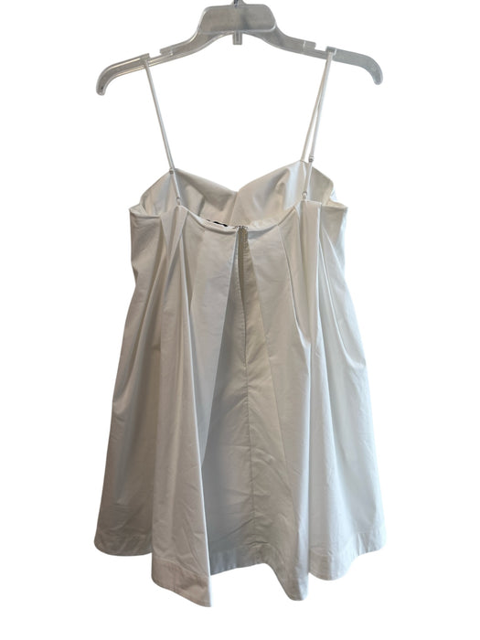 Simkhai Size 4 White No Fabric Tag Adjustable Spaghetti Straps Gathered Dress White / 4