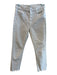 Mother Size 30 White Cotton Blend 5 Pocket Zip Fly Straight Leg Fray Hem Jeans White / 30