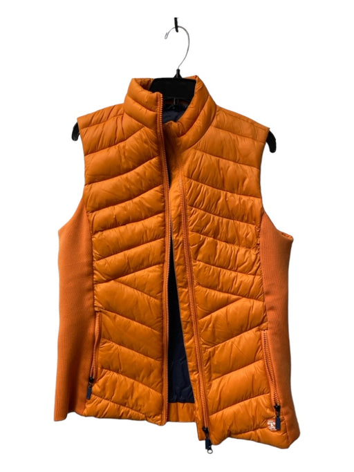 Barbour Size 10 Orange Missing Fabric Sleeveless Puffer Zip Up Vest Orange / 10