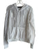 Blanc Noir Size L White Polyester Hood Hole Details Long Sleeve Jacket White / L