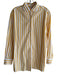 Tyler Boe Size M Yellow 100% Cotton Button Down Vertical Stripes Collared Top Yellow / M
