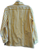 Tyler Boe Size S Yellow & White Cotton Long Sleeve Striped Collar Top Yellow & White / S